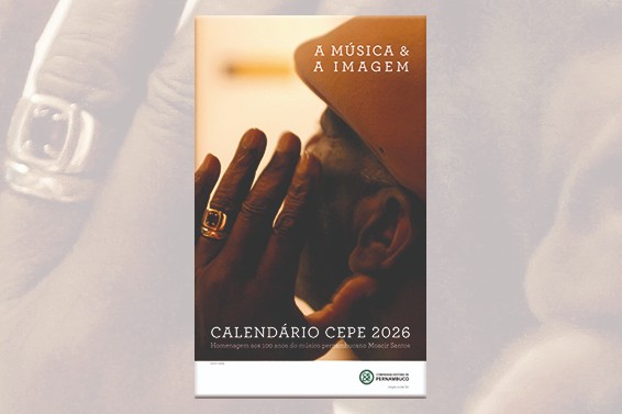 imagem do Calendário 2026 da Cepe celebra o centenário de nascimento de Moacir Santos 